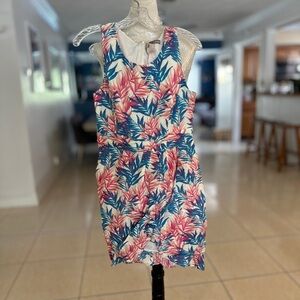 Forever 21 Multicolor Leaf Print Dress